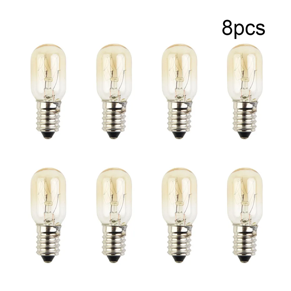 15W E14 Light Bulb 220-240V Glass Shade For Refrigerator Microwave Oven Salt Lamp Replacement Home For Lighting Fixture Accessor