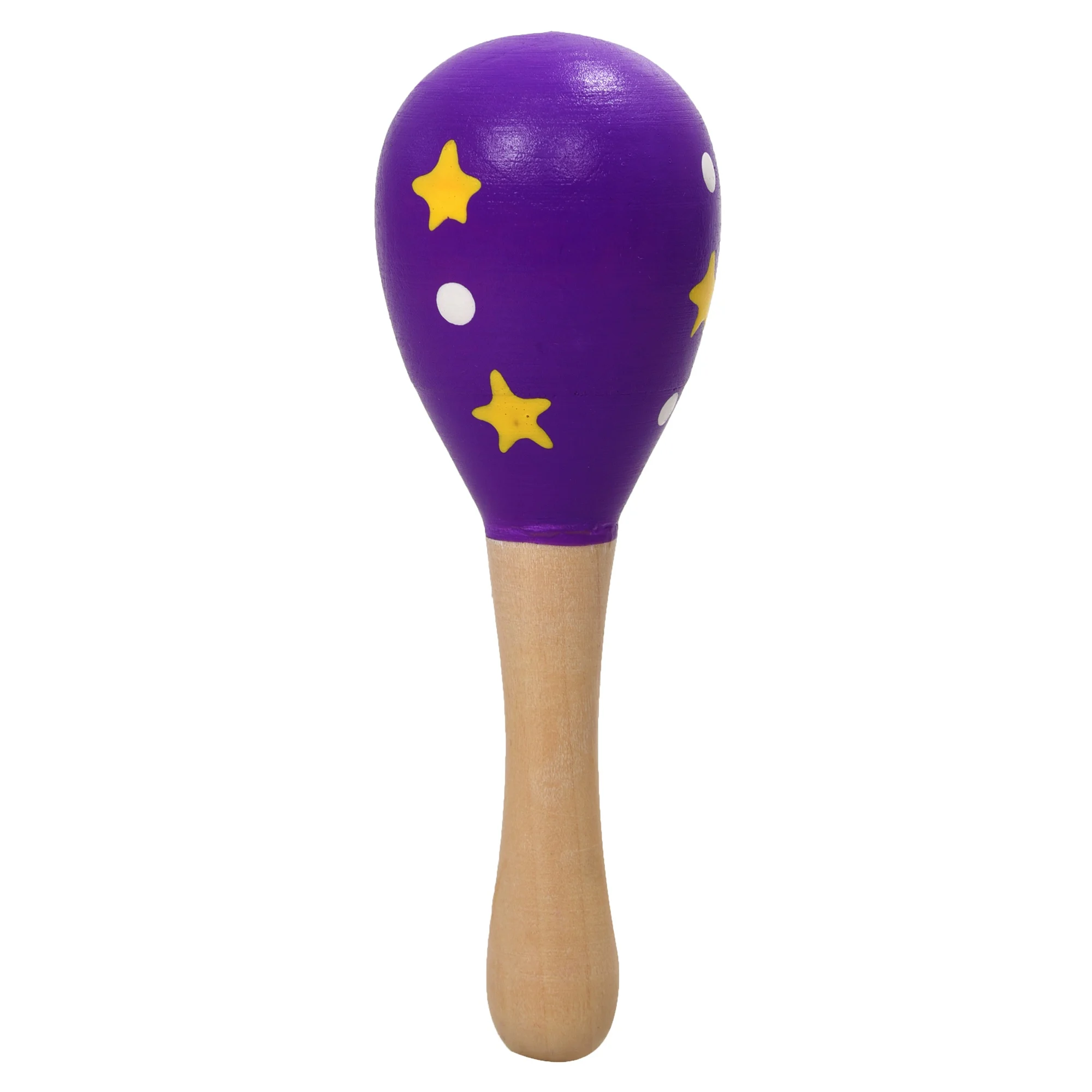 A wooden Maraca Musical Instrument Children's Toy