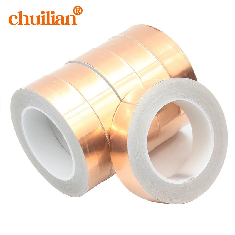 1 Roll Single Conductive COPPER FOIL TAPE Strip Width 80mm 100mm 120mm 150mm 180mm 200mm 250mm length 30m