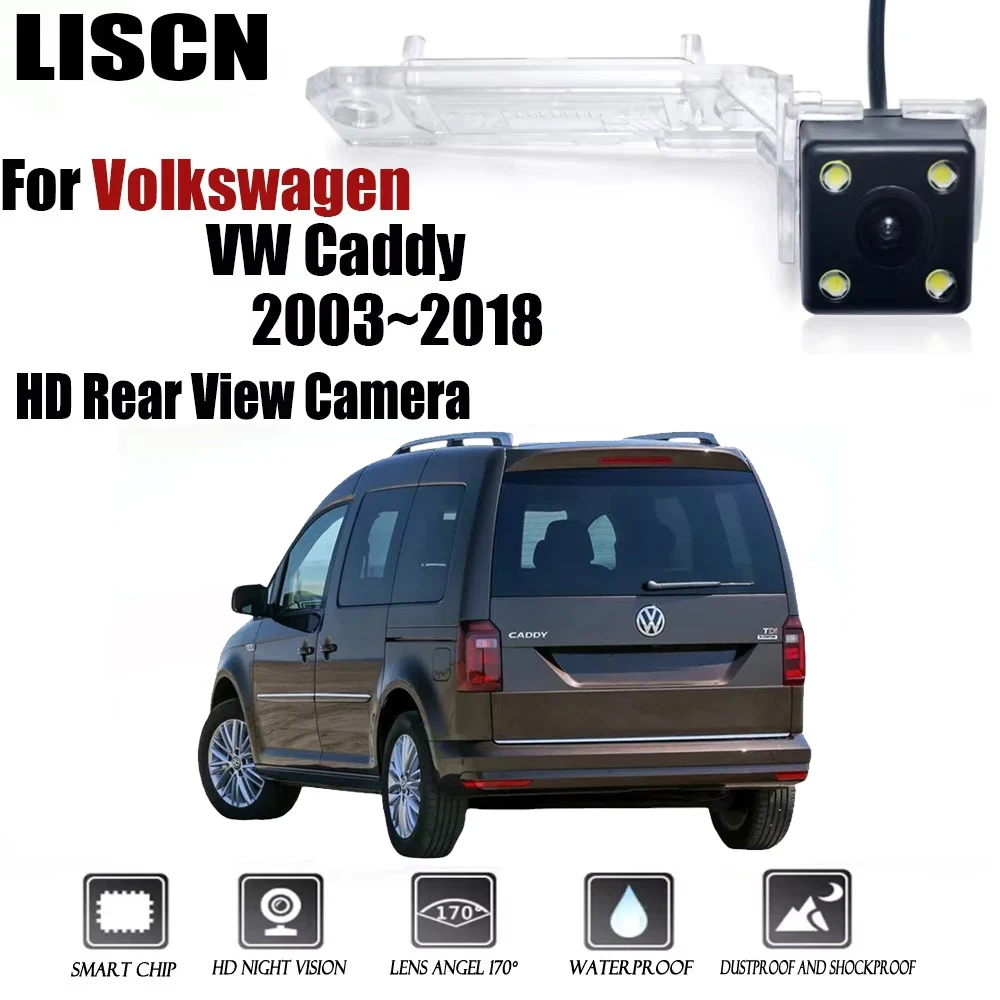 

Для Volkswagen VW Caddy 2003 ~ 2018 камера заднего вида CCD камера ночного видения RCA/светодиодная камера номерного знака резервная камера