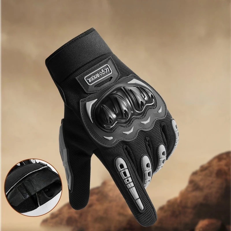 

Внедорожные мотоциклетные перчатки, летние солнцезащитные дышащие байкерские перчатки с защитой от падения, перчатки для верховой езды с полным пальцем