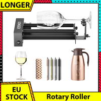 LONGER Laser Engraver Y-axis Rotary Roller with Bracket, 360° Rotation, Adjustable 6-300mm Diameters