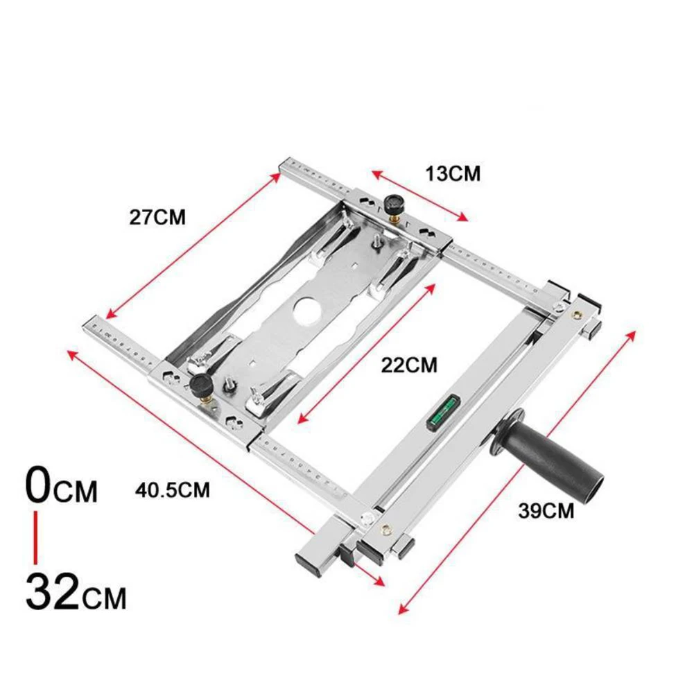 Woodworking Edge Guide Electric Circular Saw Edge Guide Cutting Tool Trimmer Machine Positioning Frame Tool Cutting Range 0-32cm