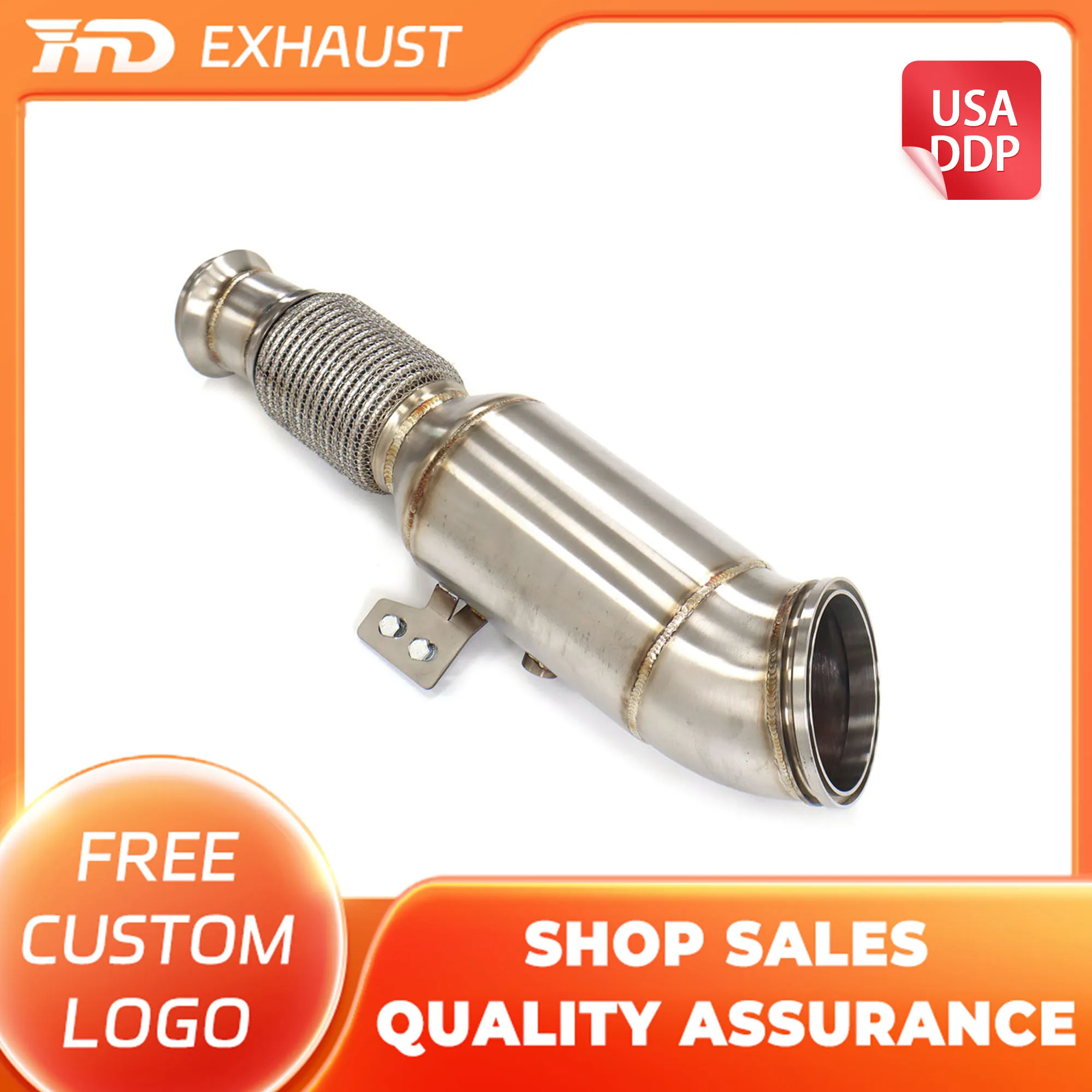 

HMD Hot sale Downpipe for BMW M240i M340i M440i M540i M740i M840i X3 X4 Supra A90 B58 3.0T Tuning Exhaust Systems