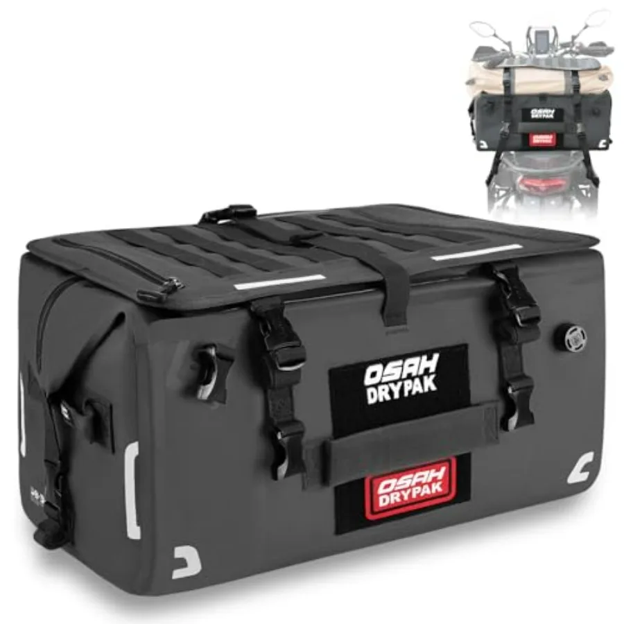 

Водонепроницаемая сумка для мотоцикла, 40 л, водонепроницаемая спортивная сумка с плечевыми ремнями для путешествий, кемпинга, рыбалки, многофункциональная сумка для багажа