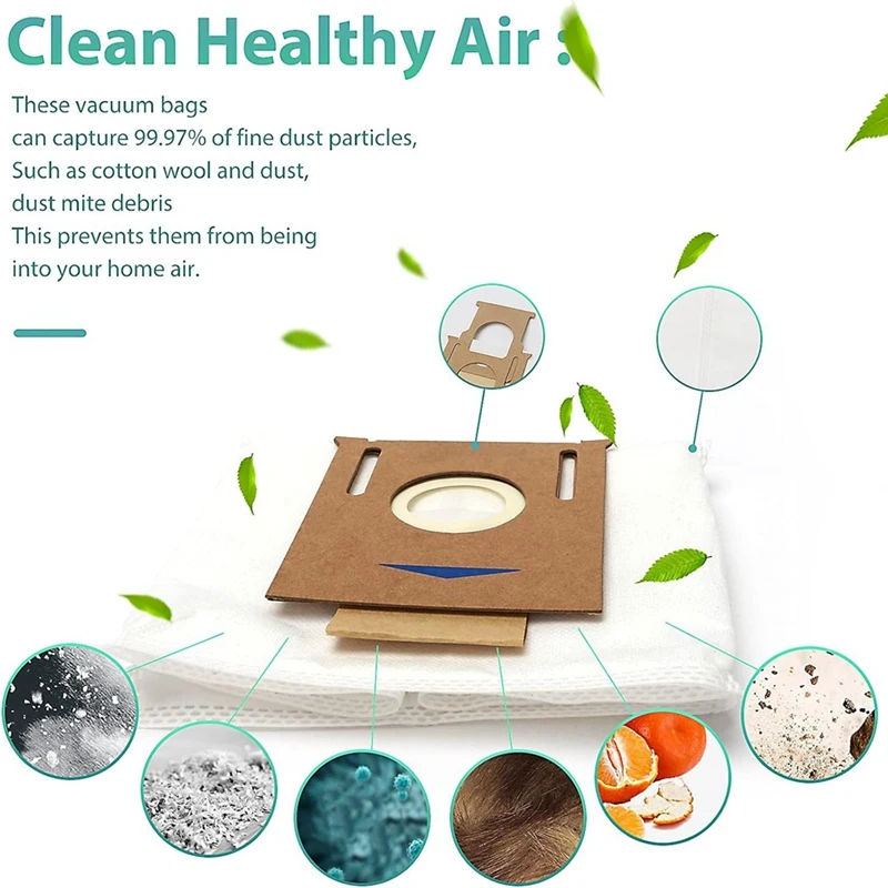 ตัวกรองแปรงด้านข้างหลักสำหรับ Ecovacs deebot ozmo T8 + / T8 aivi/T8 MAX/N8 plus/ N8 Pro ชิ้นส่วนถุงหูรูดผ้าซับฝุ่น