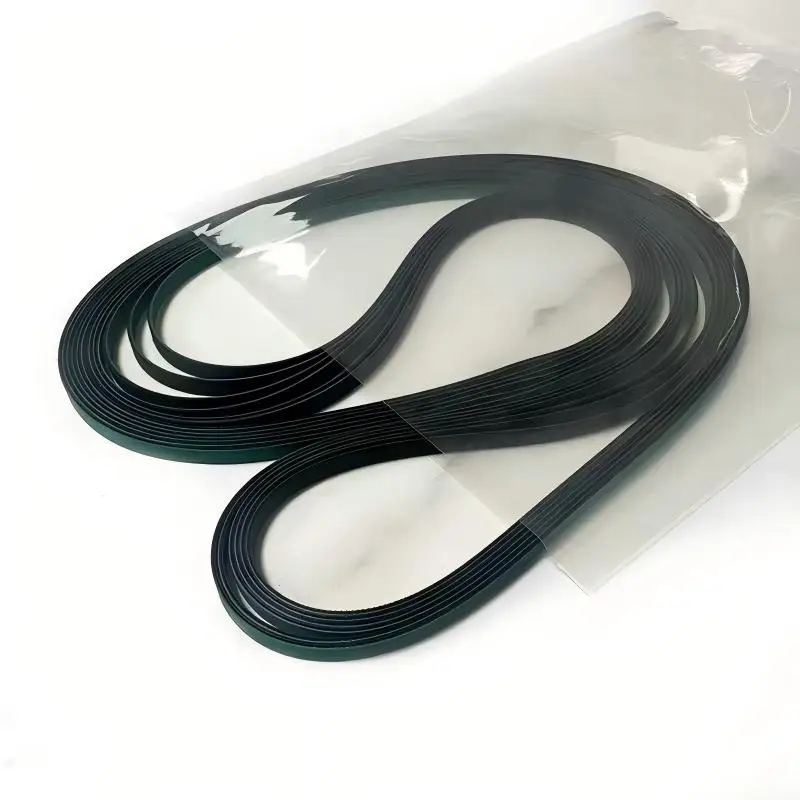 801 Peeler Shovel Leather Machine Belt Green Black Belt Flat Belt Peeling Machine Parts Semi Automatic Strapping Machine Parts