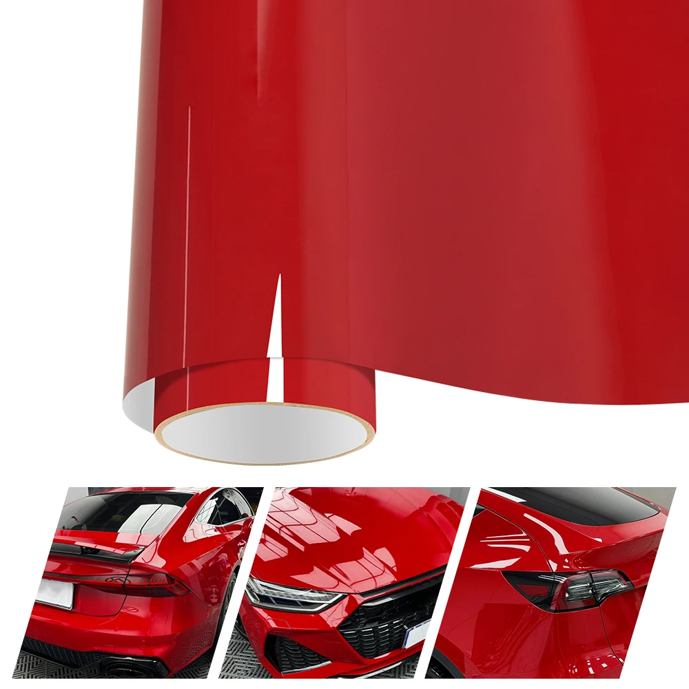 

New PET Ultra Gloss Vermeil Vinyl Wrap Film Glossy Car Wrap Foil Sticker With Air Bubble Free Motorcycle Car Wrapping Auto Decal