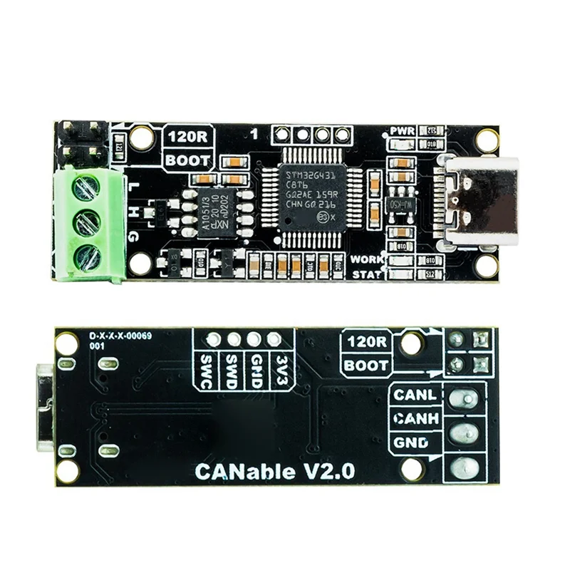 A23F-Canable Canbus Transceptor USB para PCAN Analisador de Protocolo Adaptador CAN2.0 Controlador Serial
