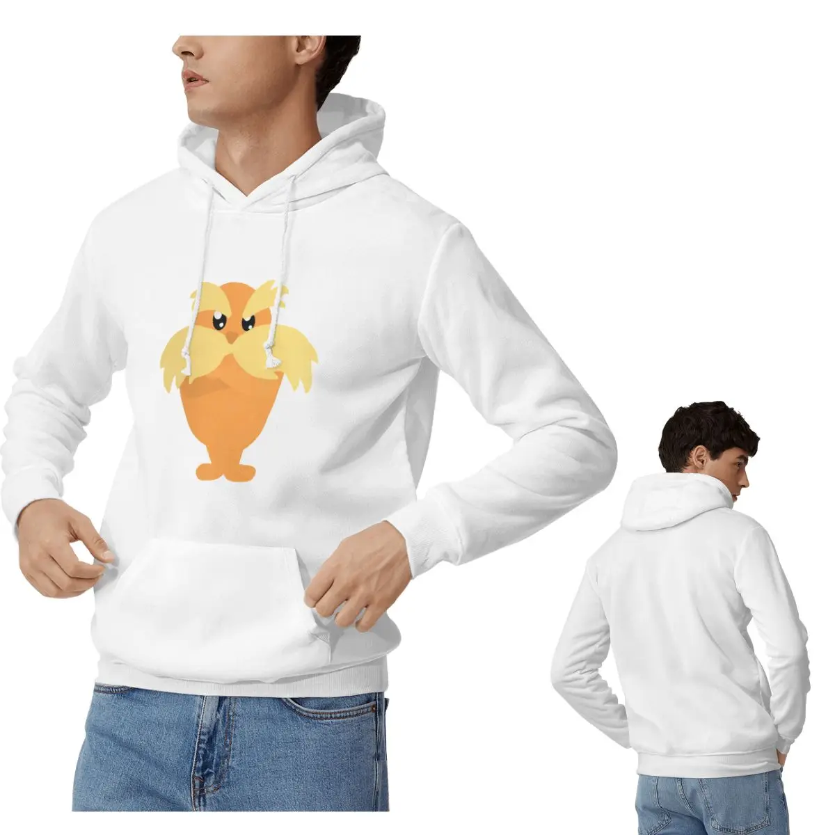 Lorax هوديس الرجال النساء عارضة السترة بلوزات الهيب هوب طويلة الأكمام الشارع الشهير الخريف الشتاء