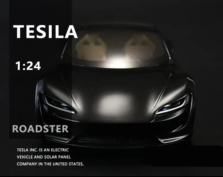 1:24 Electric Roadster Diecast Car with Lights & Sound