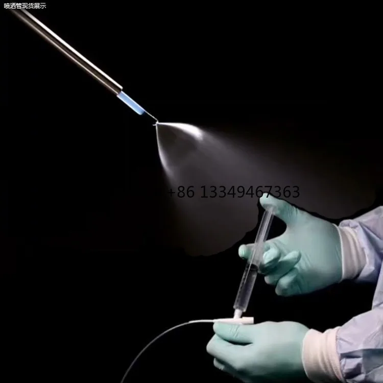 Straight Shape and Mist Shape 2.3mm Disposable  Spray Catheter with Radiopaque tip for Single Use