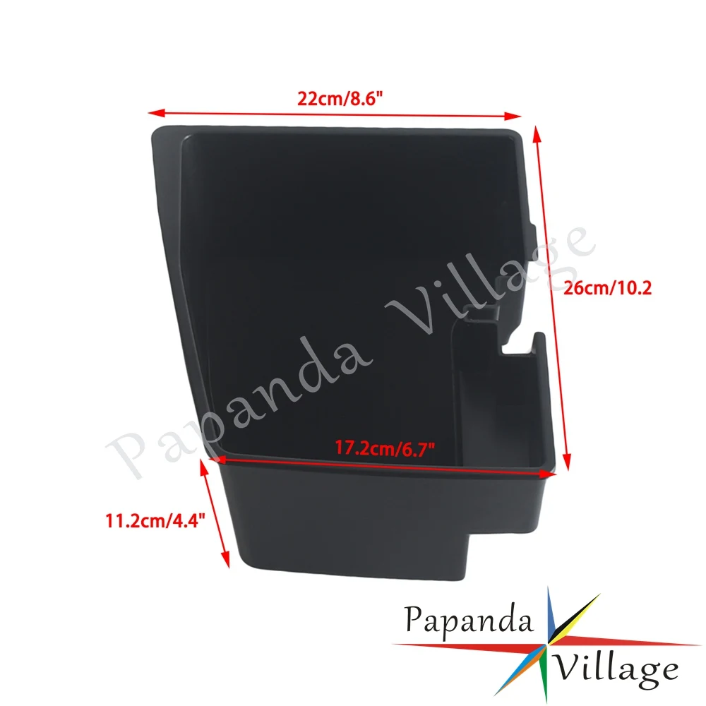 Black Plastic Left Right Hard Saddlebag Organizer Tray For Phone Keys Sunglasses For Harley CVO Road Glide Street Glide 2023-25