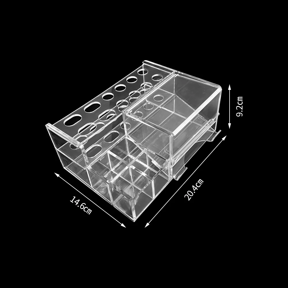 1 szt. Żywica akrylowa do przechowywania materiałów do jamy ustnej dozownik aplikatora Organizer stojak strzykawek kompozytowych uchwyt na narzędzia