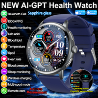 2025 New AI-GPT Health Diagnosis ECG+PPG Smart watch Men Women Clock Uric Acid Lipid BP Heart rate Tracker call Sports Bracelet