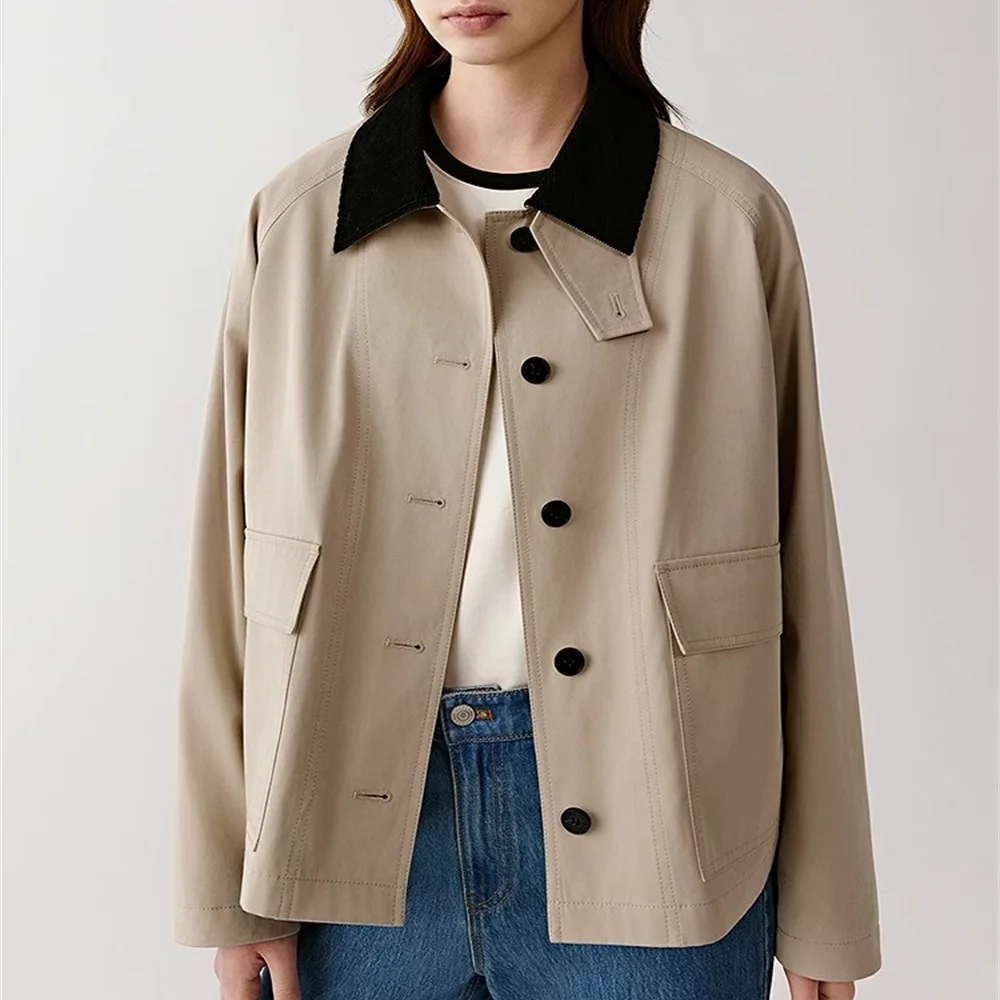 

traf 2025 Fall Women's Work Jacket Satin Single-Breasted Loose Casual Ladies Coat y2k New Fashion High-Quality Tops bra