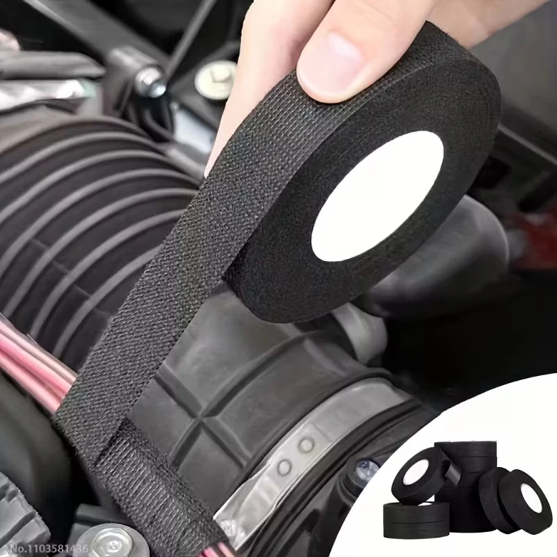 Electrical Tape Heat-resistant Harness Bundle Insulation Auto Wiring Fabric Cloth Wrap Waterproof Cable Organizer Adhesive Tapes
