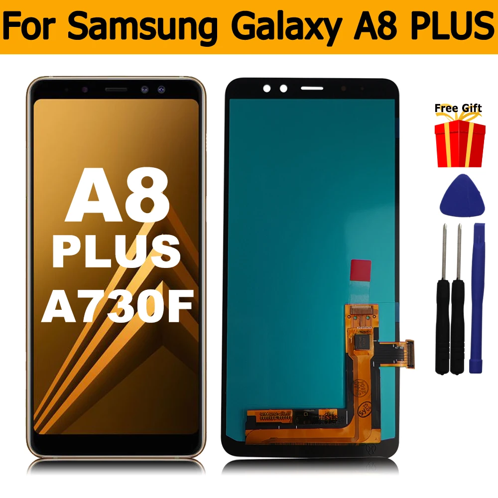 A8+ (2018) AMOLED LCD サムスンギャラクシー A8 PLUS 2018