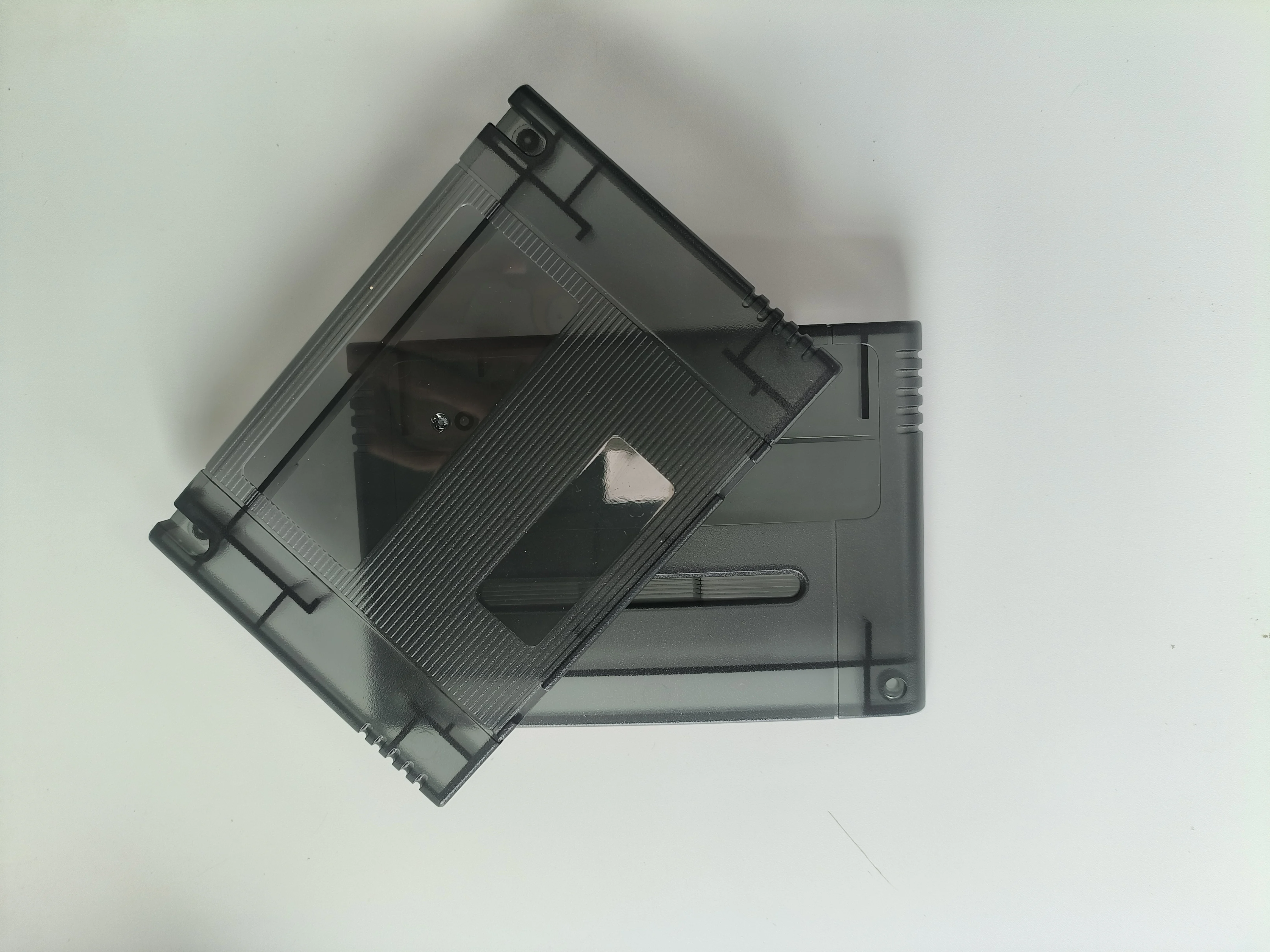 Transparent Black for SFC Console Shell Replacement Case Cover for EU/US SNES Classic Edition Universal Fit