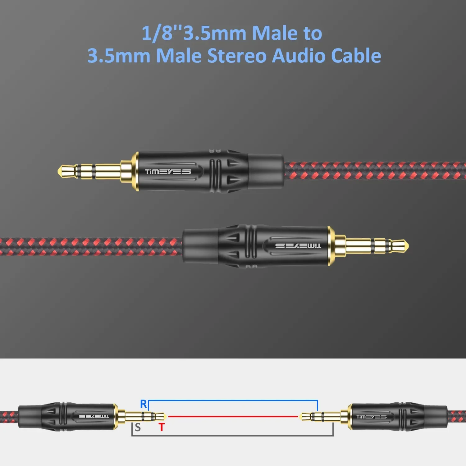 Cavo AUX 3.5mm TRS Audio Aux cavo maschio a maschio cavo Stereo per auto Home altoparlante Stereo cuffie telefono ipad ipod Tablet ecc