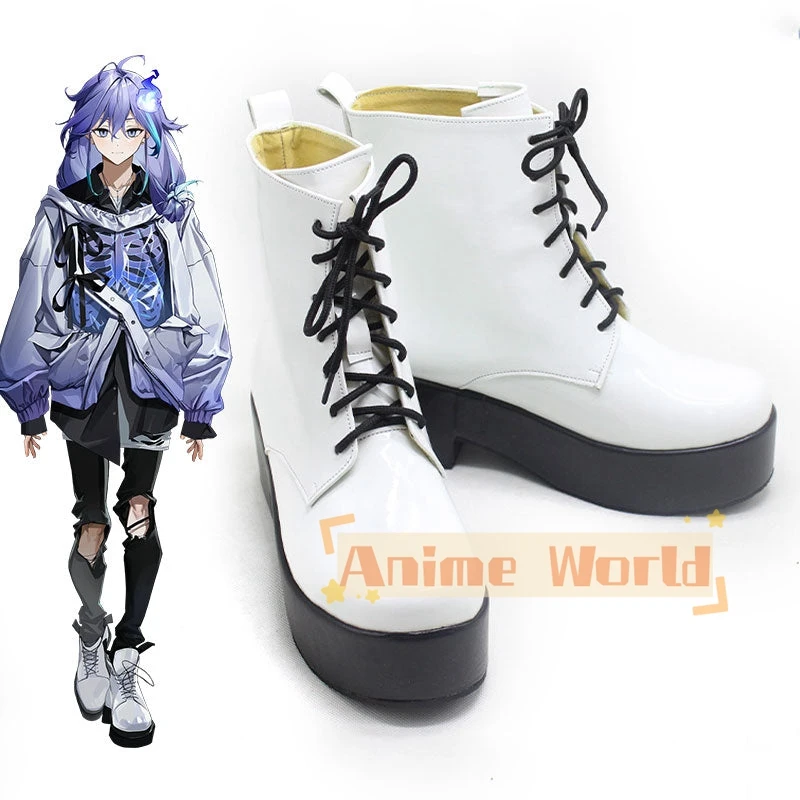 Chaussures de Cosplay virtuelles YouTuber Minase Rio, chaussures en cuir PU, bottes de carnaval d'halloween sur mesure