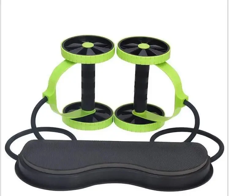 

AB Wheels Roller Stretch Elastic Abdominal Resistance Pull Rope Tool AB roller for Abdominal muscle trainer exercise