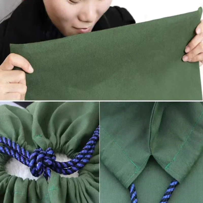 Extra Large Laundry Bags Clothes Quilt Storage Bag Heavy Duty Durable Black Green Drawstring Closure Canvas Linen Breathable