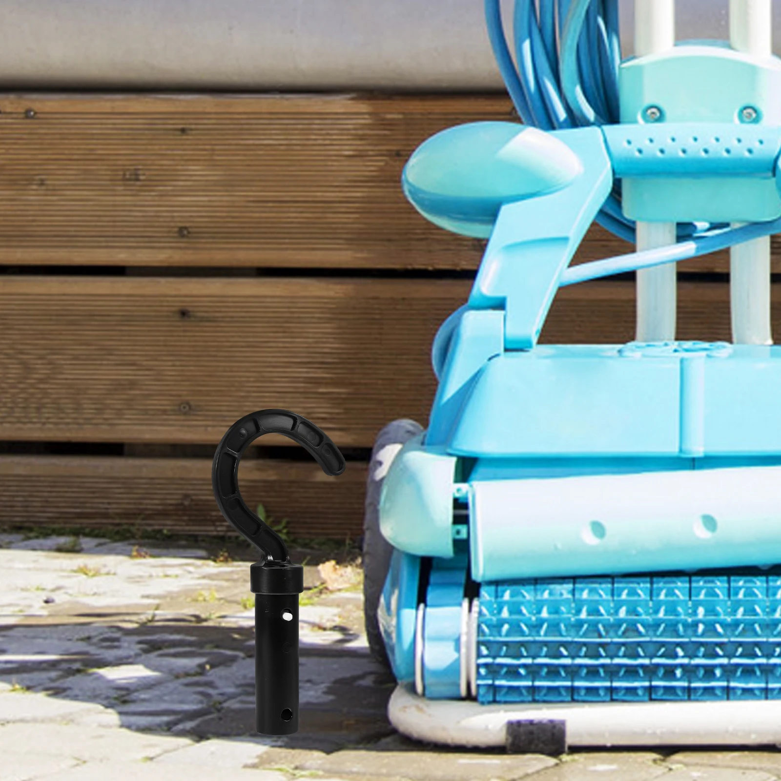 

Robot Cleaner Hook Replacement Universal Fit For All Robotic Pool Cleaners Durable Telescopic Pole Accessory Multi-Use Tool