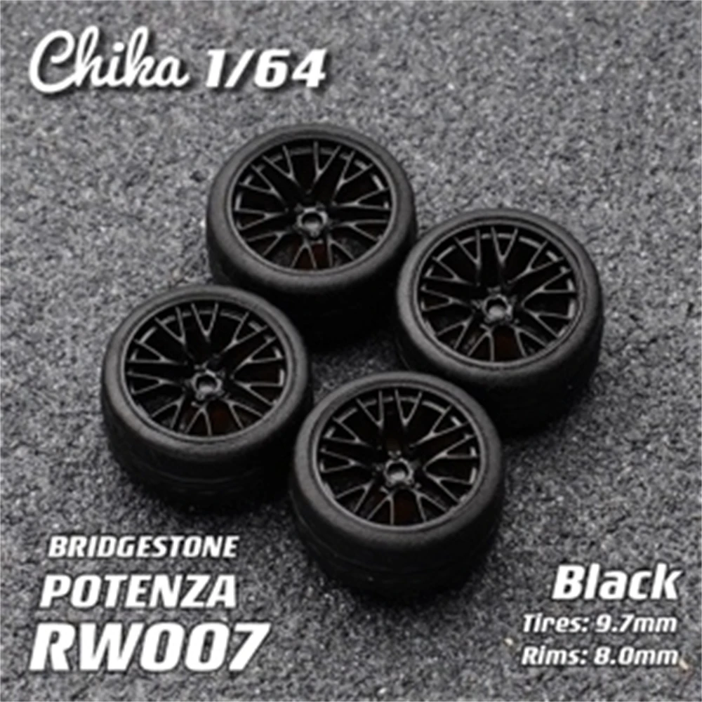 チカ 1/64 ナベス ホイール タイヤ PF05 R01 CV04 MS3 豪華改造パーツ JDM VIP ホットウィール トミカ MiniGT 改造ホイール