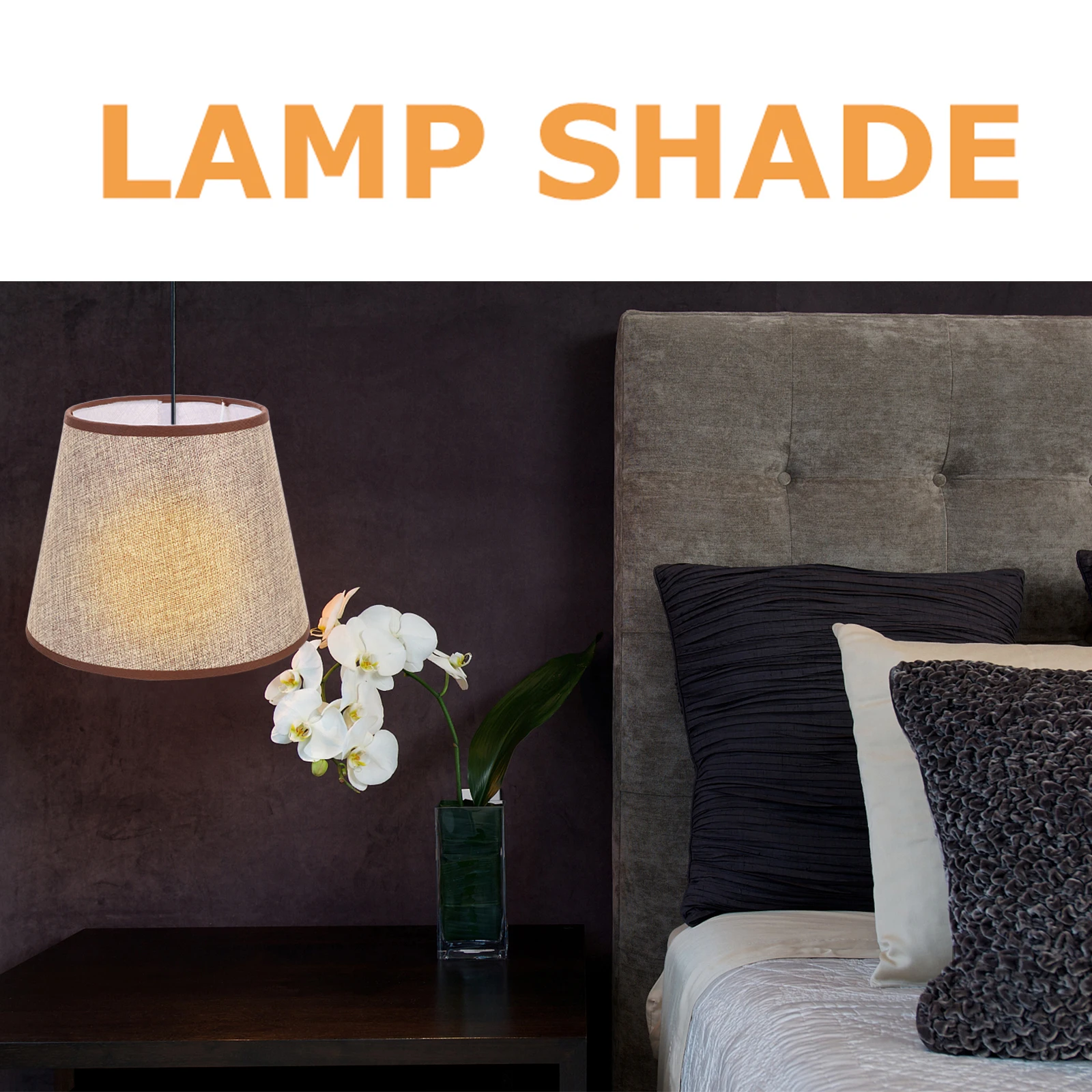 

Lampshade Housing Modern Fabric Light Shades Table Wall Floor Cloth Lamp Cover Dustproof Warm Atmosphere Suitable Bedroom Room