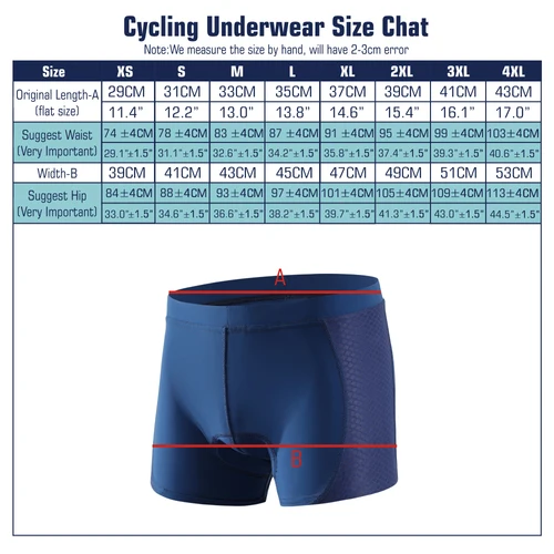 Imagen 2 del producto KEMALOCE-ropa interior de ciclismo para hombre, pantalones cortos acolchados de Gel 5D a prueba de golpes para bicicleta, azul, gris, blanco y morado, ropa interior para ciclismo de montaña