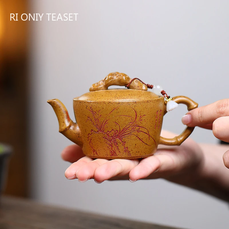 

100ml Chinese Yixing Purple Clay Teapots Famous Handmade Small Capacity Zisha Tea Pot Beauty Tea Infuser Kettle Tea Set Gifts