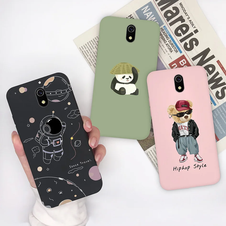 Phone Case For Xiaomi Redmi 8A Pro Dual Luxury Cute Bear Cat Dinosaur Soft Phone Back Cover For Xiaomi Redmi8A Funda Shockproof