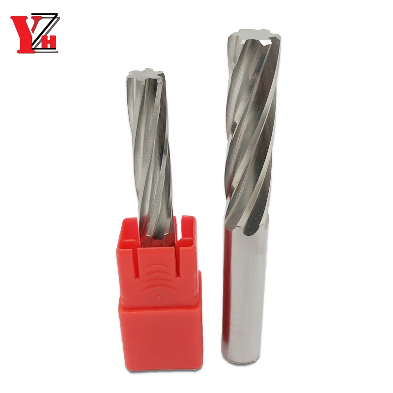 YZH Carbide Machine Reamer HRC50 Spiral Groove Tolerance H7 Harened Steel Metal CNC Inner Hole 1 1.5 2 2.5 3 4 5 6 7 8 9 10mm