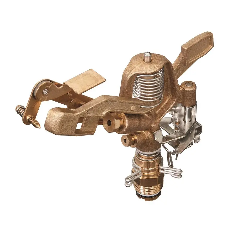 

55016 Латунная ударная спринклерная головка, двойная насадка, 3, 4 дюйма. MPT