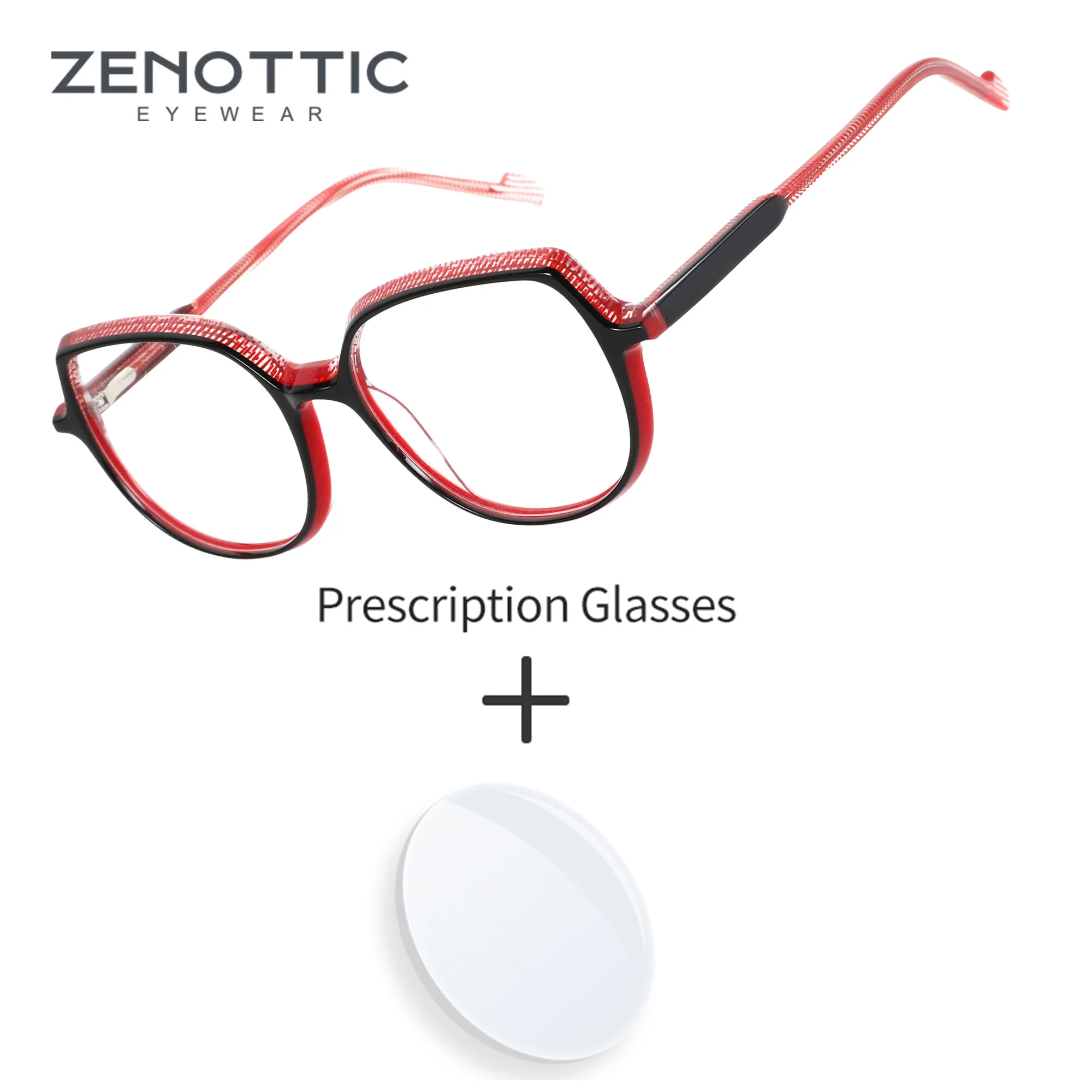 

ZENOTTIC Women S Size Butterfly Acetate Prescription Glasses Progressive Photochromic Presbyopic Simple Eyewear