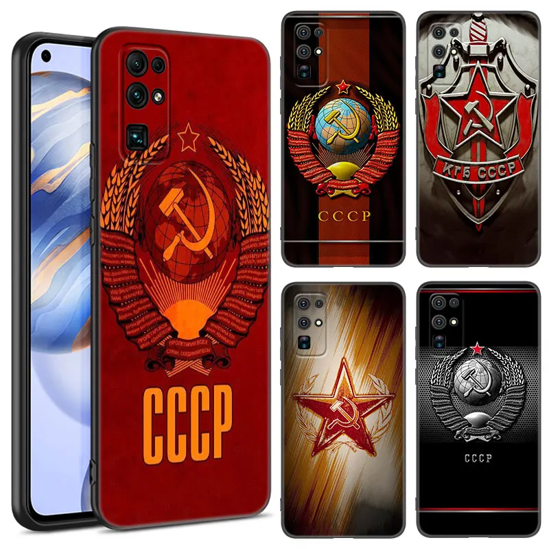 The USSR Flag Symbol Phone Case For Huawei Honor 70 90 Lite X40 GT X50 i X5 Plus X6A X6S X7A X8A X8B X6 X7 X8 X9 4G X9A X9B 5G