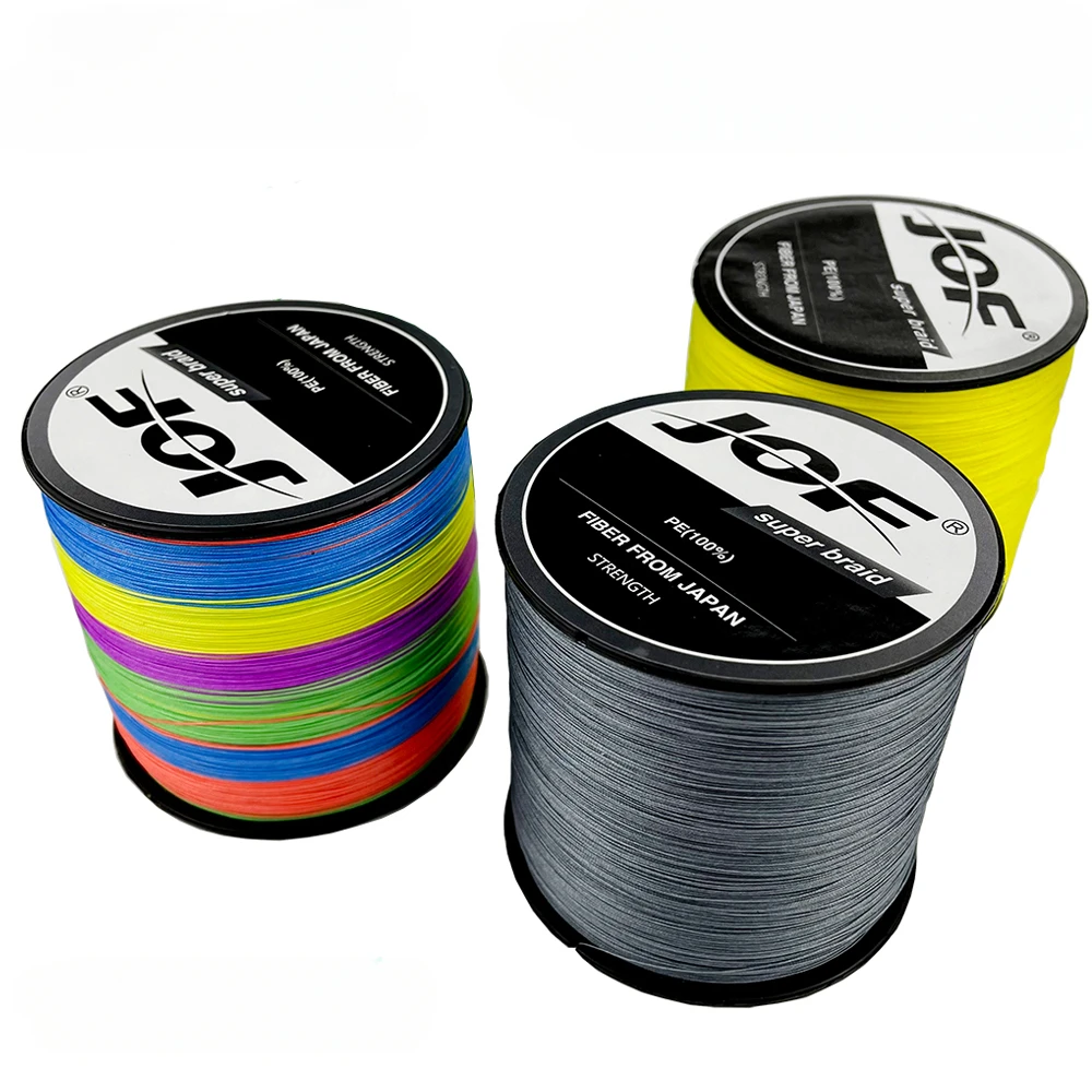 JOF 4/8/16 Strands Fly Fishing Line 500M Braided Line Super Strong Multifilament Fishing line Trout 10-200LB Bass Trout PE Wire