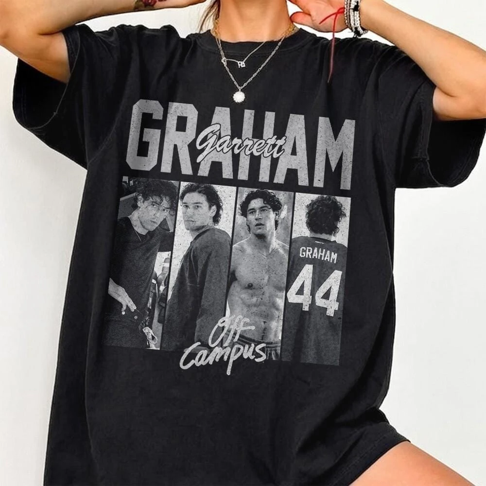 TV Off-Campus Garrett Graham Graphic Briar University 2026 T-Shirt 100 % Baumwolle Unisex Herren Damen T-Shirt Y2k Fans Casual Tee – Detail 8
