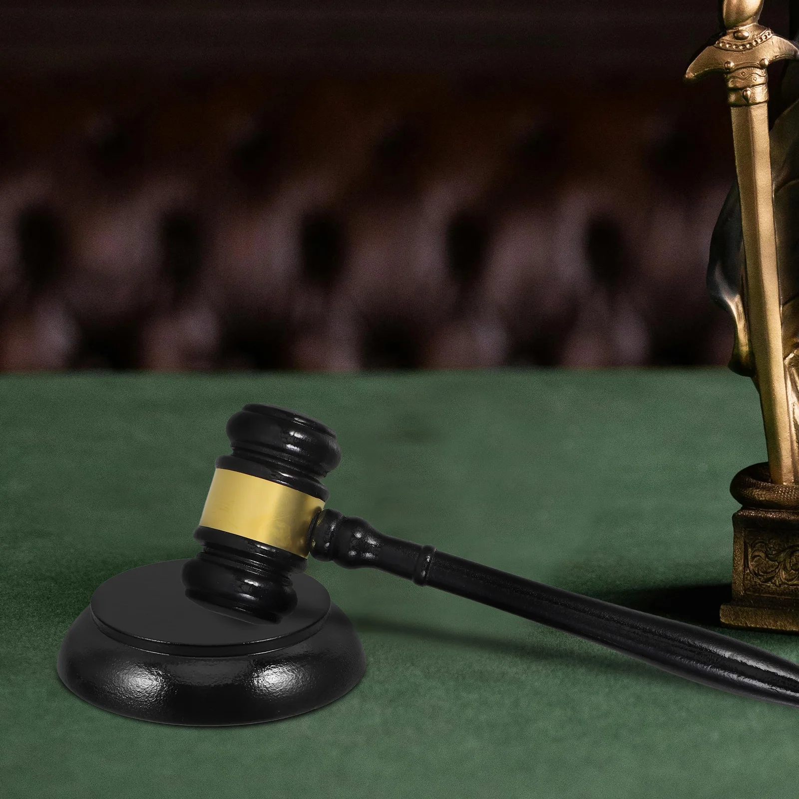 

Auction Hammer Judge Gavel Wooden Lawyer Gift Portable Hammers Court Office Compact Storage Clear Sound Solid Material Practical