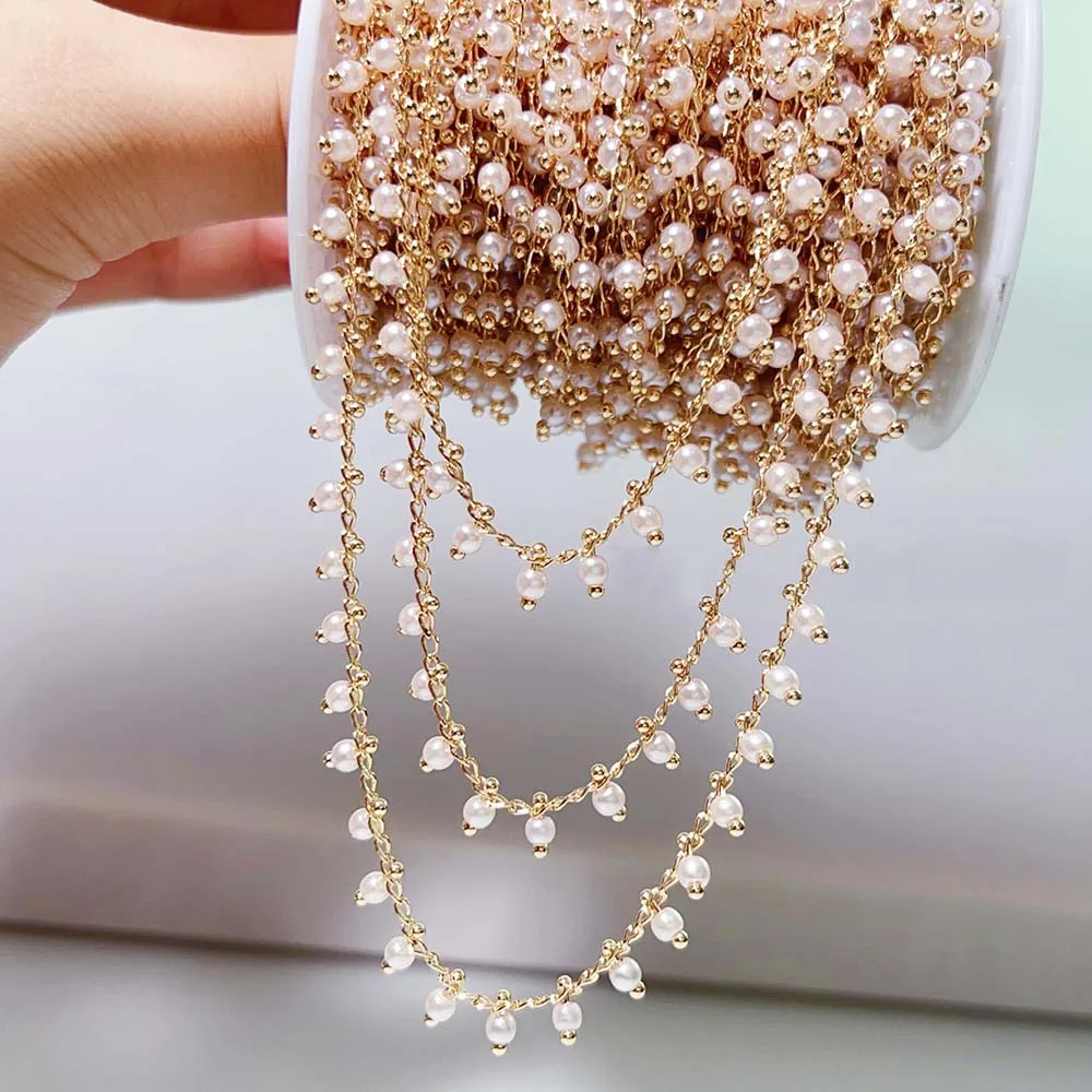 0,5 M 1M perla de imitación bo - Pearl Trim Chain reseña y precio