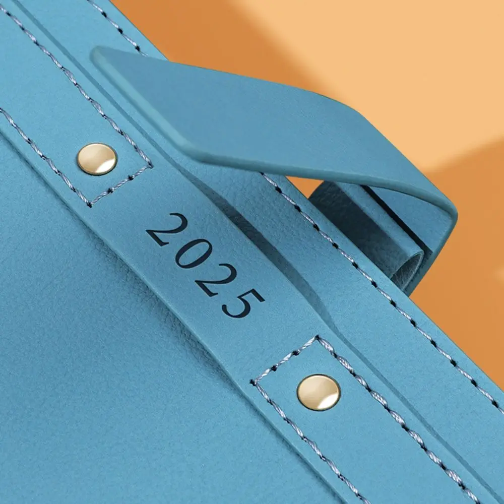 A5 2025 Agenda Planner Notebook Soft PU Cover Paper 2025 Journal Notebooks Simple Creative 365 Days Notepad
