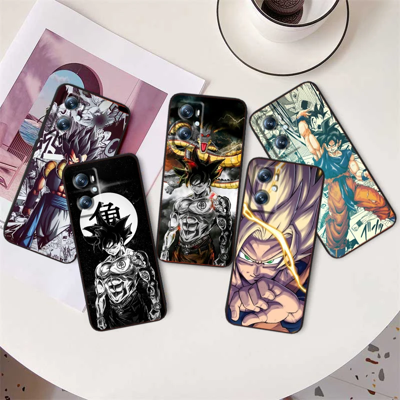 D-D-Dragons B-Balls Z Cartoon For OPPO Find X6 X5 X3 A54S A5 A94 A16 A53S A57 A74 A72 A98 A78 A96 A9 5G Black Back Phone Case