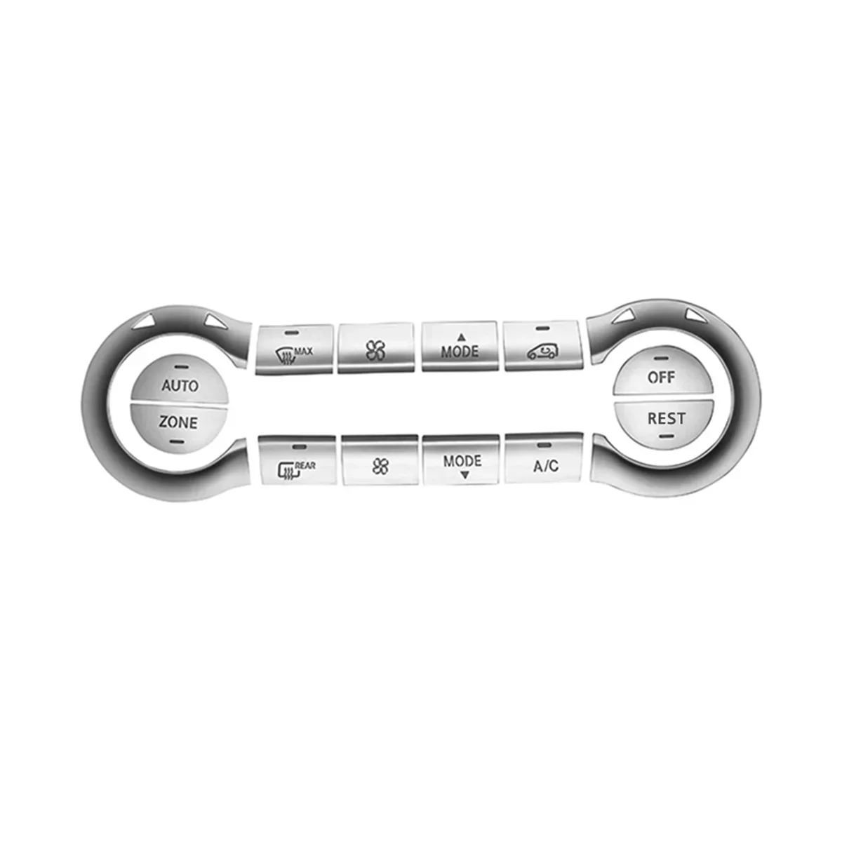 Image 4: Couvercle de décoration de bouton de climatisation de commande centrale de voiture, pour CLA C117 GLA X156 classe A W176 2013 – 2018