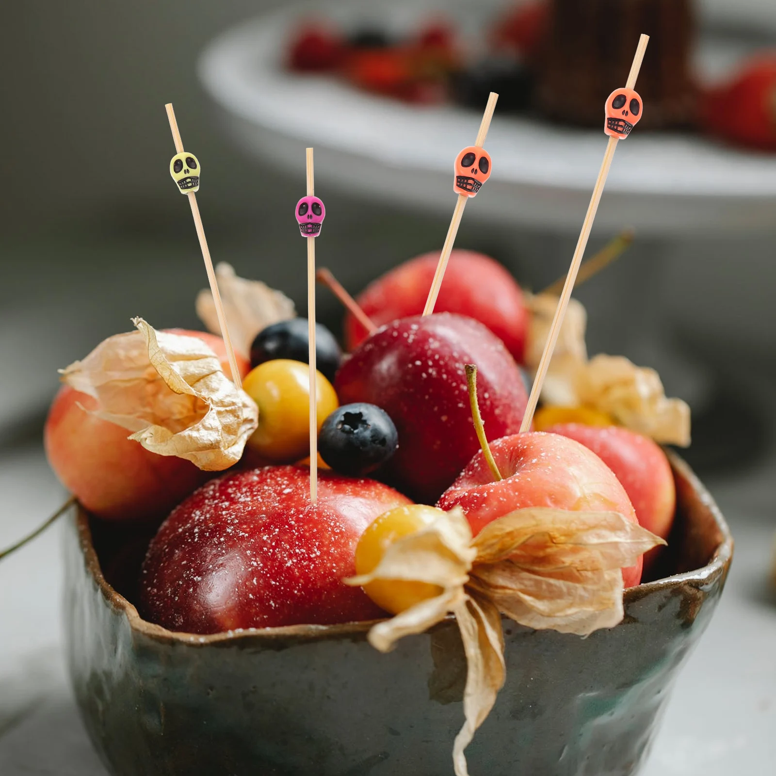 

200 Pcs Bamboo Fruit Picks Cocktail Picking Sticks Party for Appetizers Disposable Skewers