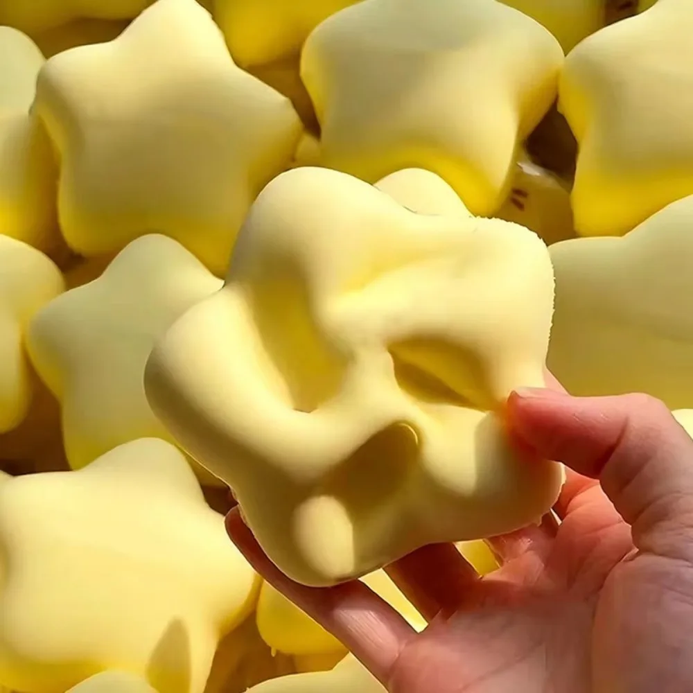 Kawaii TPU morbido giocattolo da spremere rimbalzo lento bagnato morbido aspirazione dito pizzico giocattolo forma di stella giocattolo di decompressione regali per bambini