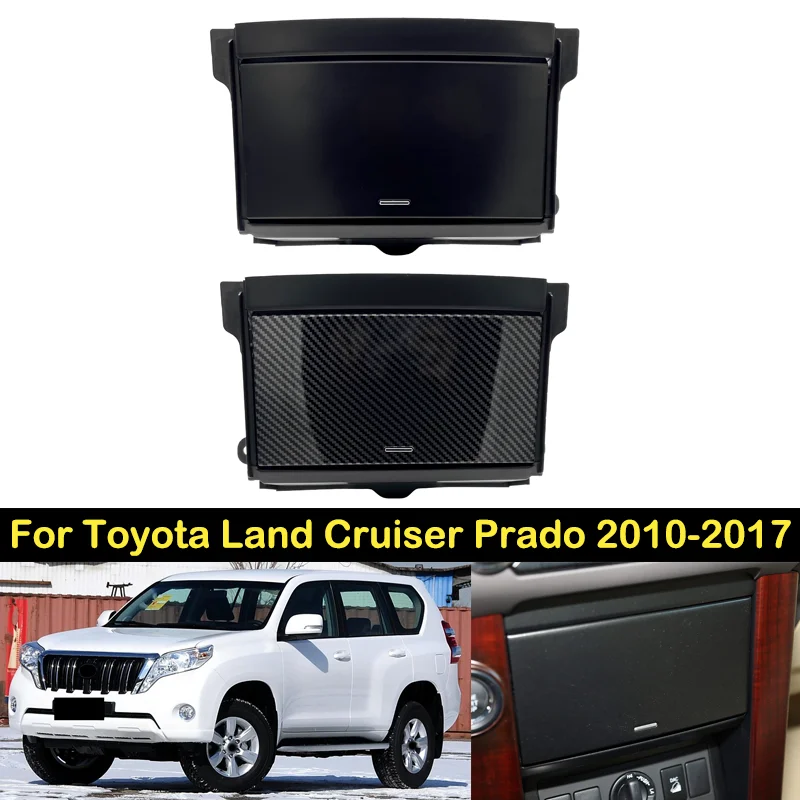 DECHO Car Sundries Box For Toyota Land Cruiser Prado 2010-2017 Center Console Glove Box CD Box Interior Dashboard Storage Box