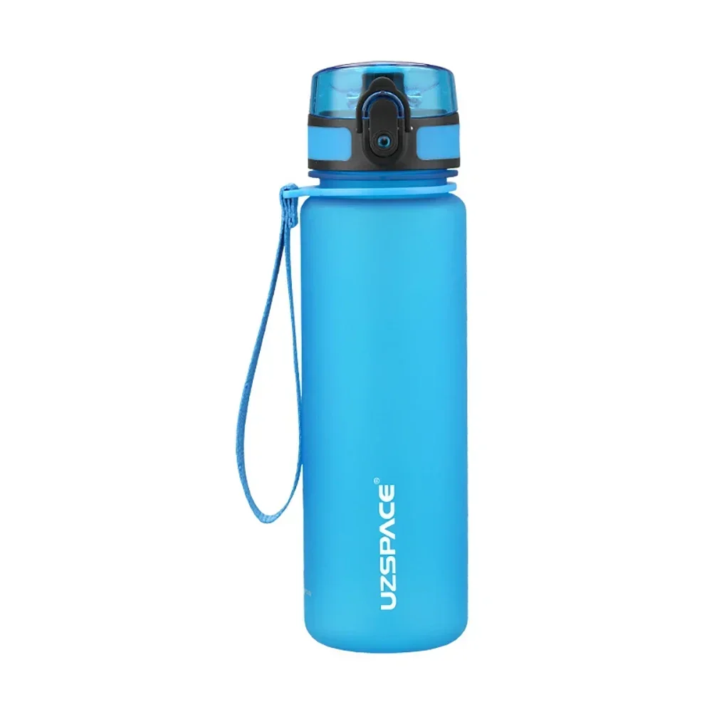 NONE Hochwertige Wasserflasche, 500 ml, 1000 ml, BPA-frei, auslaufsicher, tragbar, für Erwachsene, Kinder, Sport, Fitnessstudio, umweltfreundliche Getränkeflaschen 3