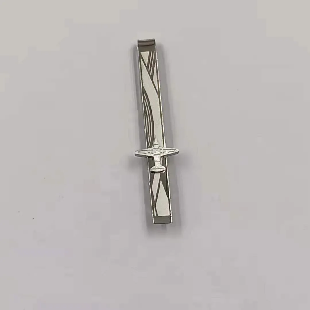 Stainless Steel Aircraft Pattern Collar Clip Fashion Men's Performance Party Dress Tie Clips Gentleman Gift Clothing Accessories