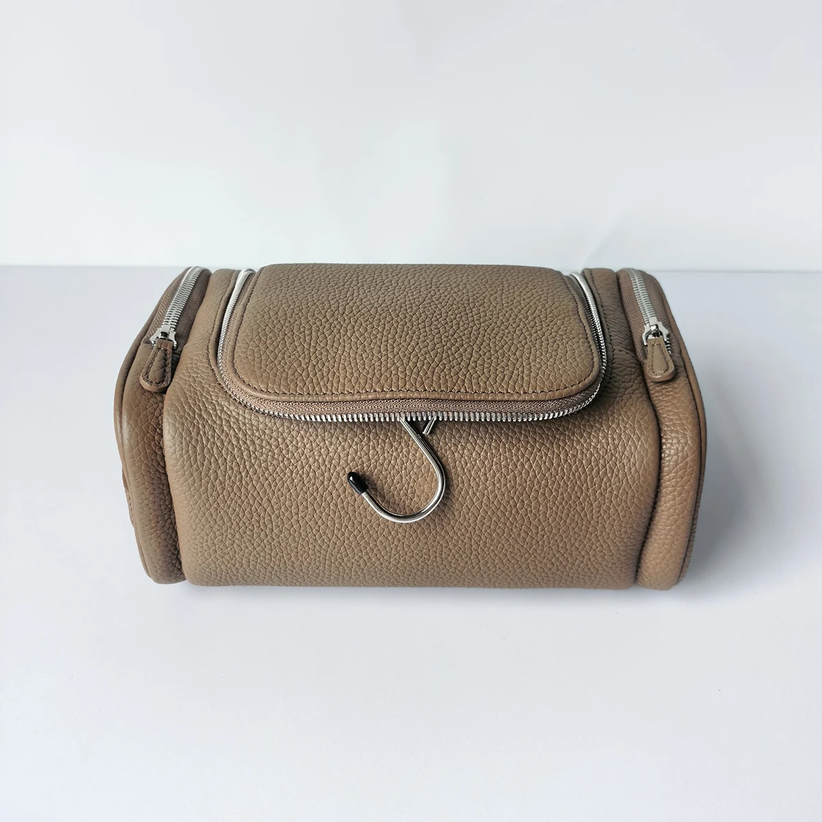 Echtes Leder Unisex Hängende Kosmetiktasche Reise Große Kapazität Multifunktionale Premium Toilettenartikel-Aufbewahrungstasche Tragbar – Detail 12